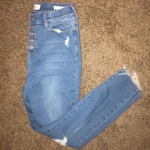 Pacsun High Waisted Button Up Jeans